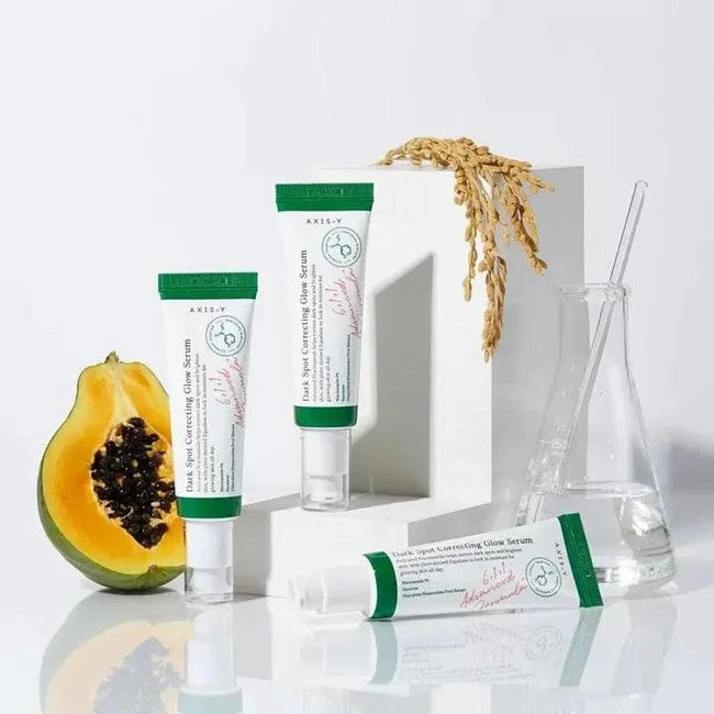 DARK SPOT CORRECTING GLOW SERUM.