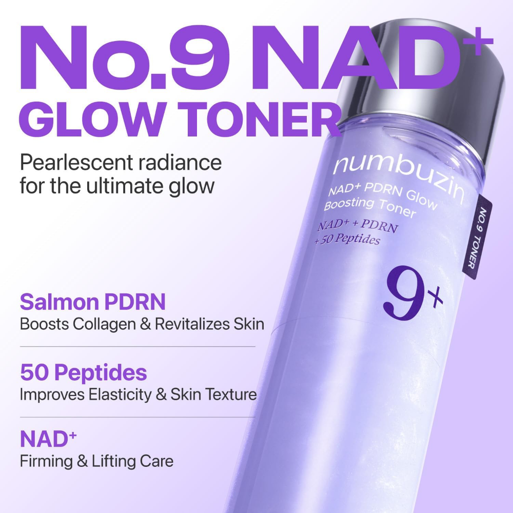 No.9 NAD+ PDRN Glow Boosting Toner Numbuzin
