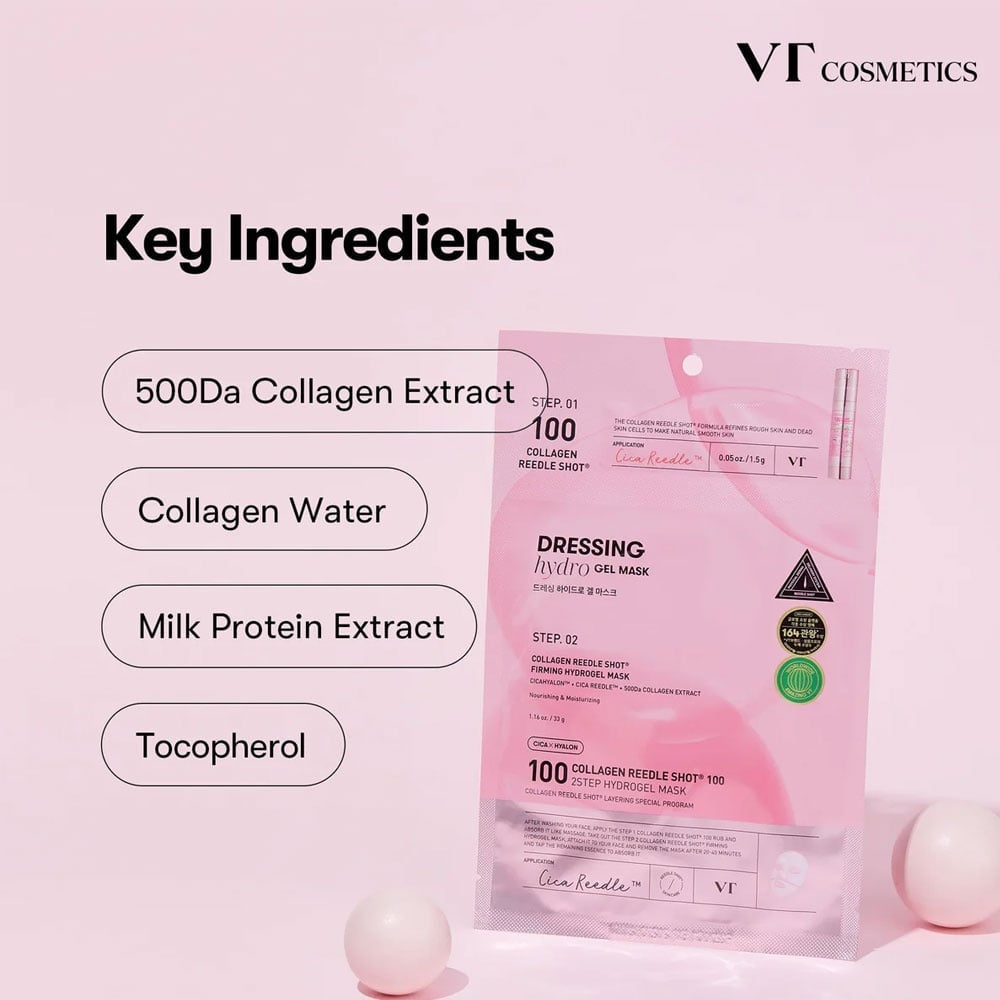 Collagen Reedle Shot 100 2Step Hydrogel Mask VT Cosmetics