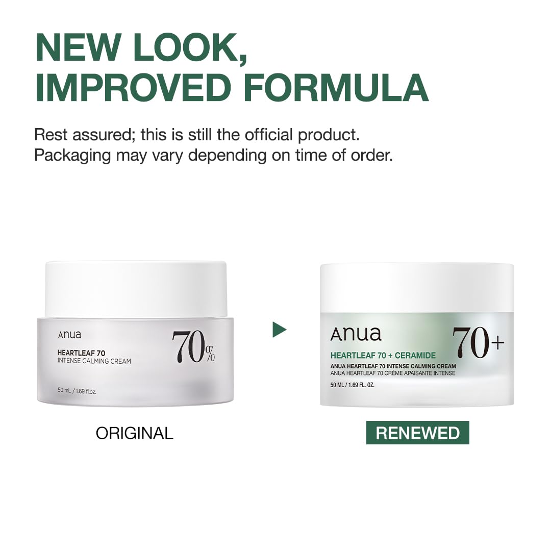 Heartleaf 70% + Ceramide Intense Calming Cream Anua