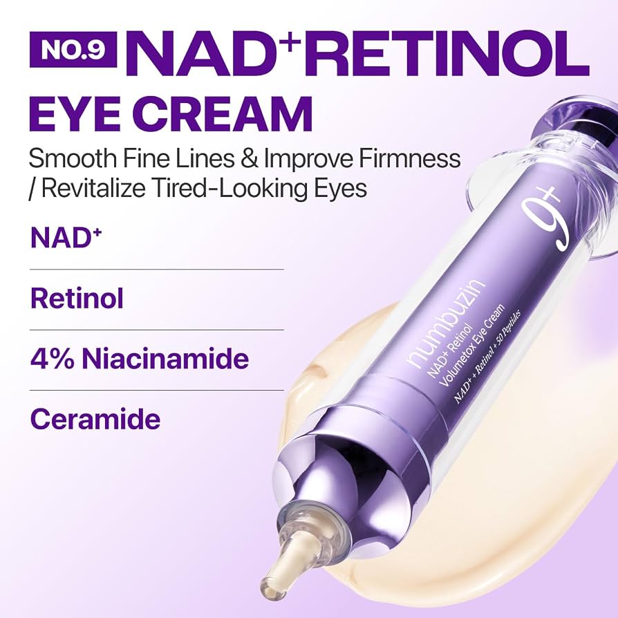 No.9 NAD+ Retinol Volumetox Eye Cream Numbuzin