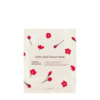ACTIVE RED FLOWER MASK