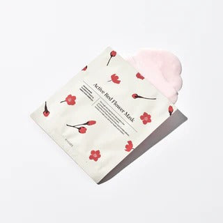 ACTIVE RED FLOWER MASK
