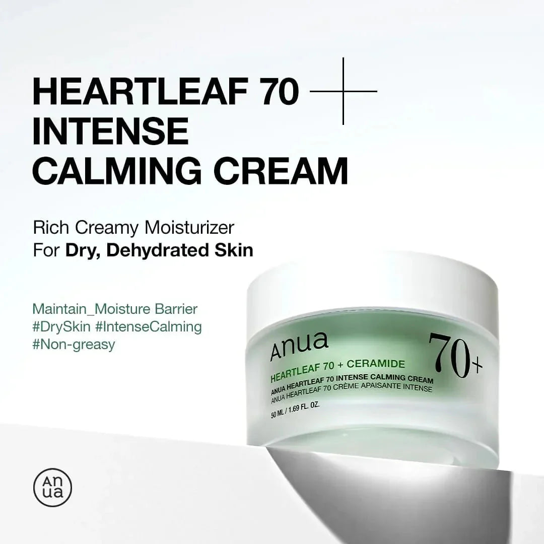 Heartleaf 70% + Ceramide Intense Calming Cream Anua