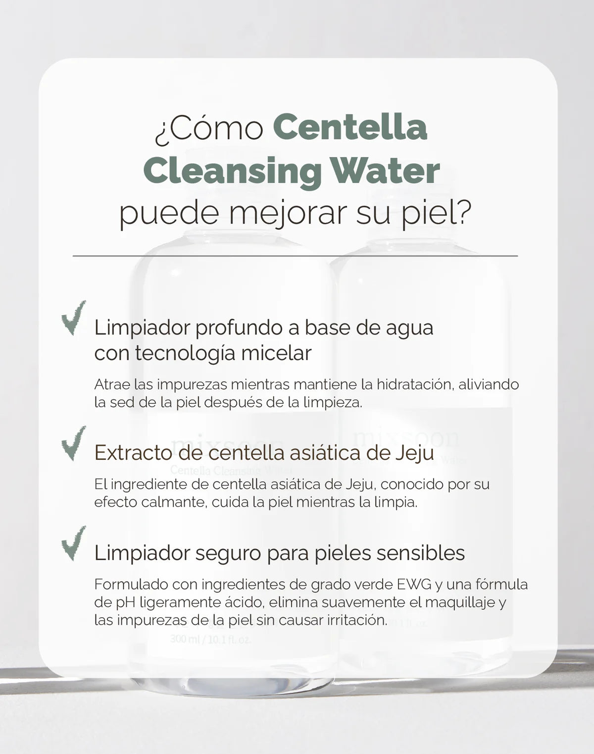 Centella Cleansing Water Mixsoon