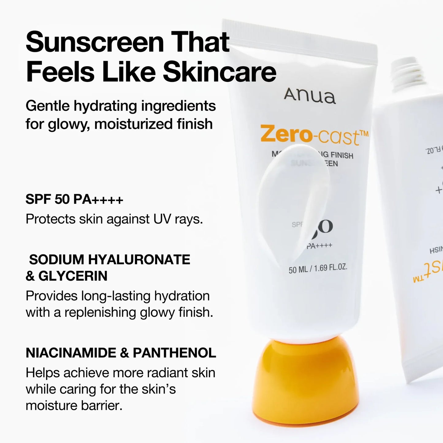 Zero-Cast Moisturizing Finish Sunscreen Anua