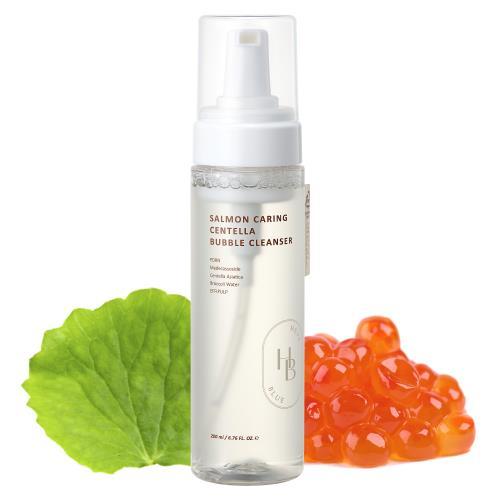 Salmon Caring Centella Bubble Cleanser Heveblue