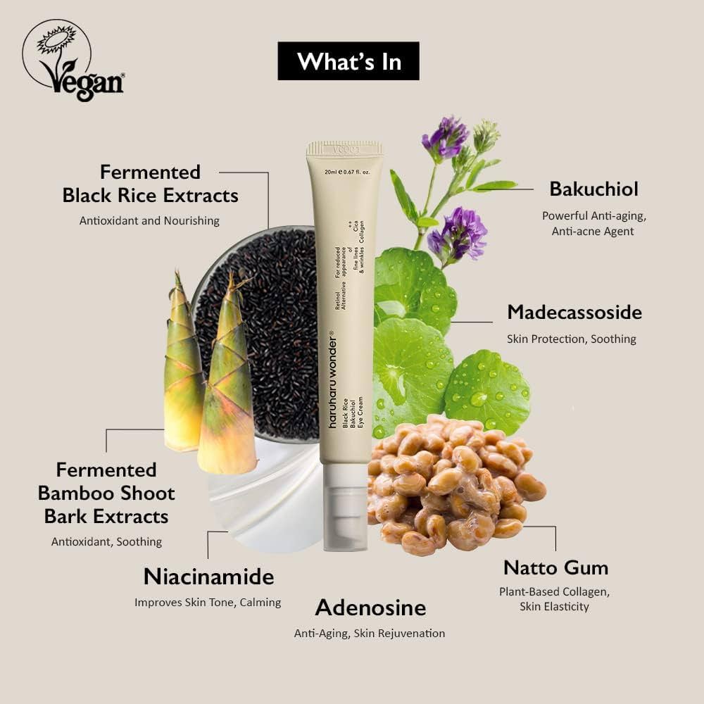 Black Rice Bakuchiol Eye Cream Haruharu Wonder