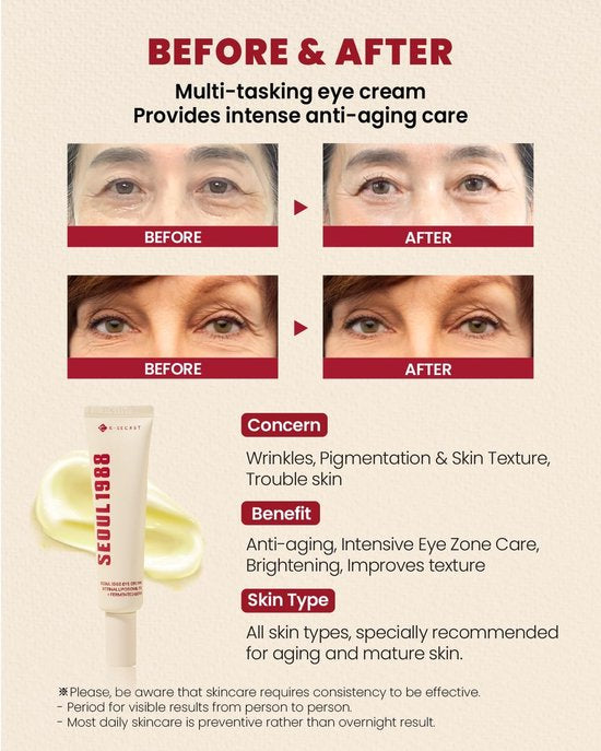 Eye Cream: Retinal Liposome 4% + Fermented Bean K-Secret