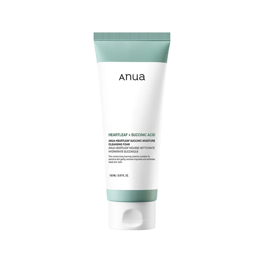 Heartleaf + Succinic Acid Cleansing Foam Anua