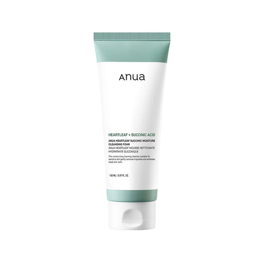 Heartleaf + Succinic Acid Cleansing Foam Anua