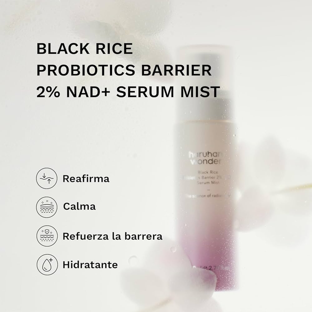 Black Rice Probiotics Barrier 2% NAD+ Serum Mist Haruharu Wonder
