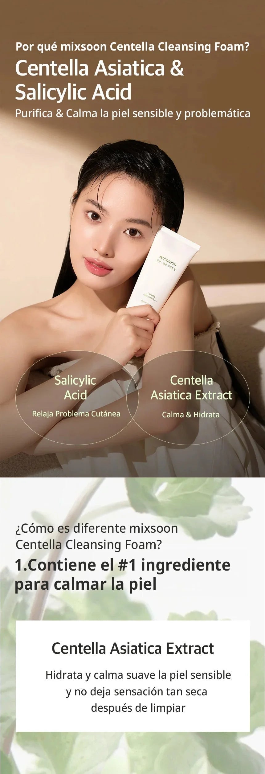 Centella Cleansing Foam Mixsoon