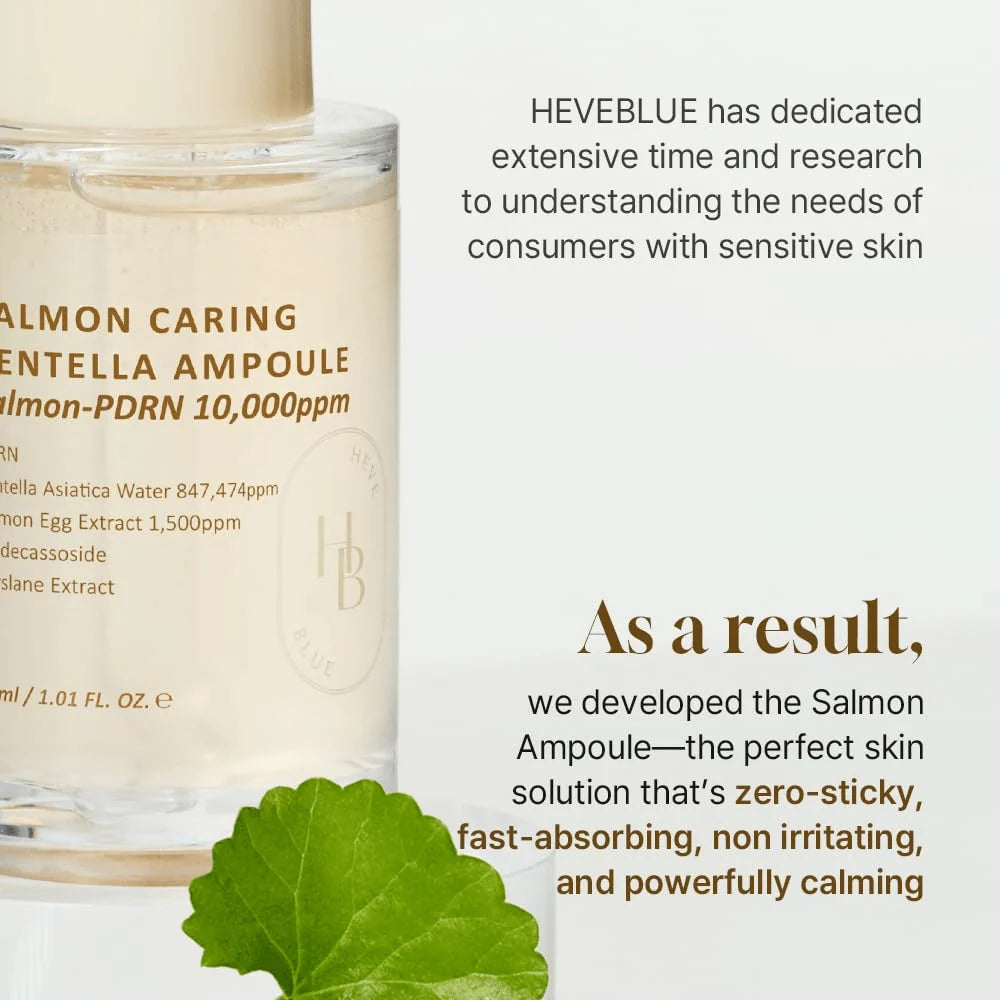 Salmon Caring Centella Ampoule Heveblue