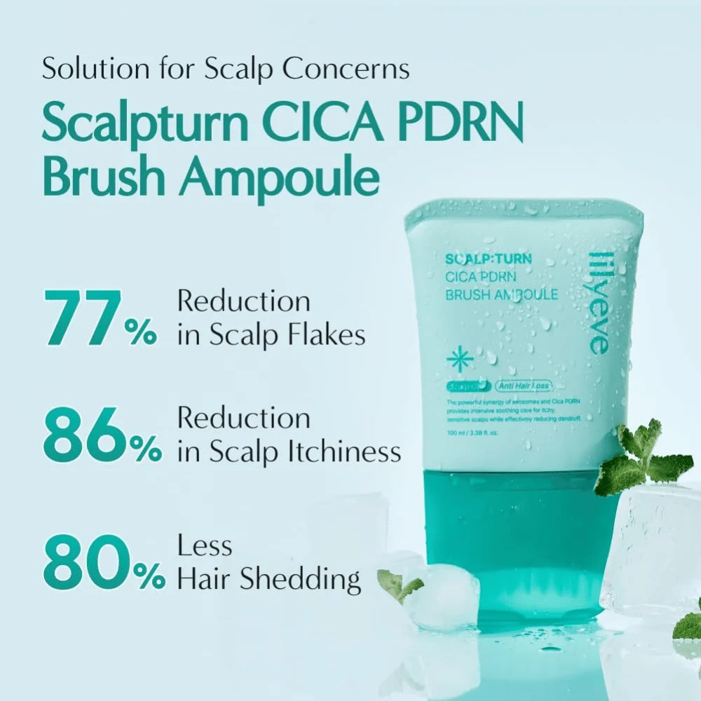 Scalp:Turn Cica PDRN Brush Ampoule Lilyeve