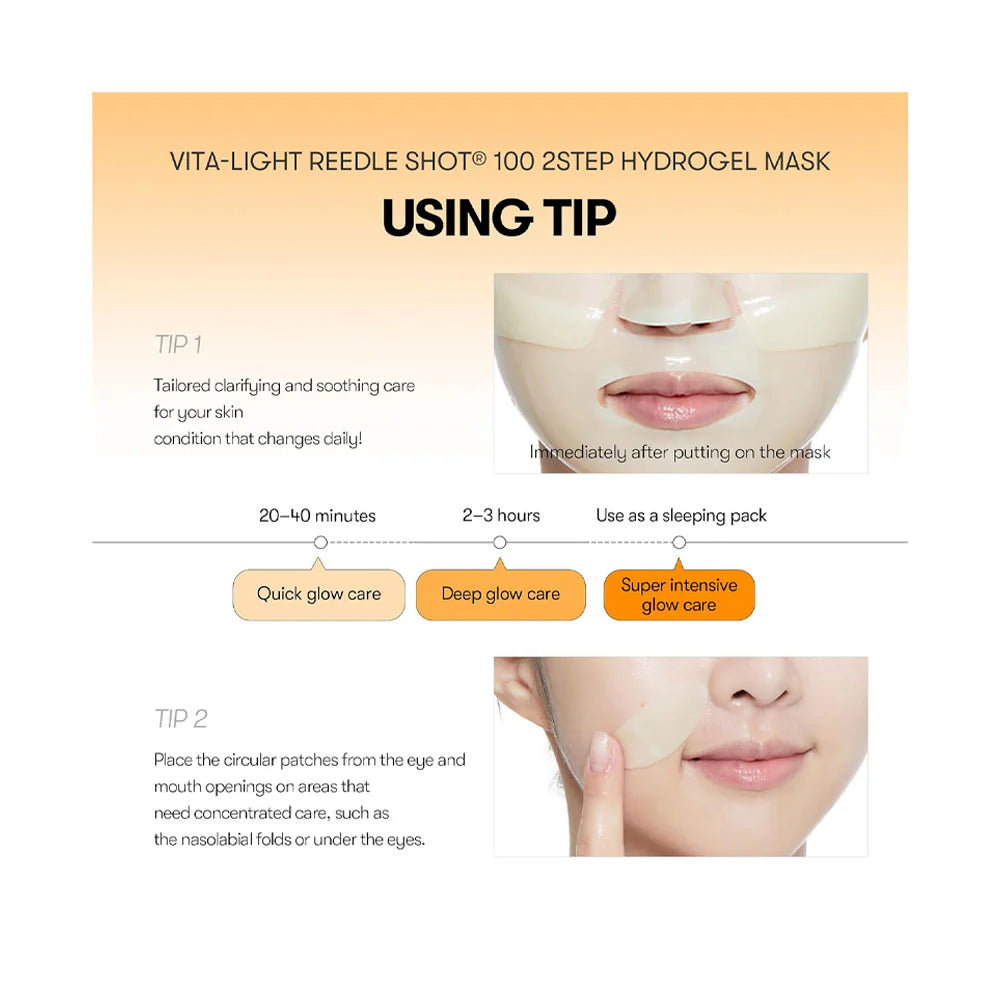 Vita-Light Reedle Shot 100 2-Step Hydrogel Mask VT Cosmetics