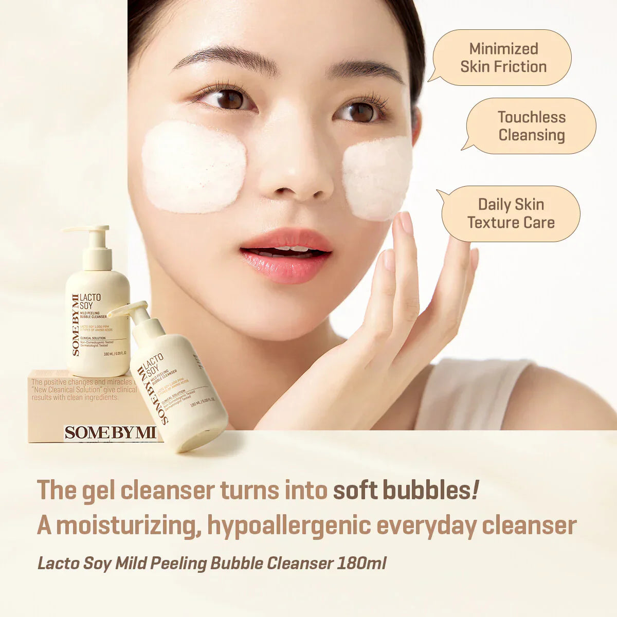 Lacto Soy Mild Peeling Bubble Cleanser Some By Mi