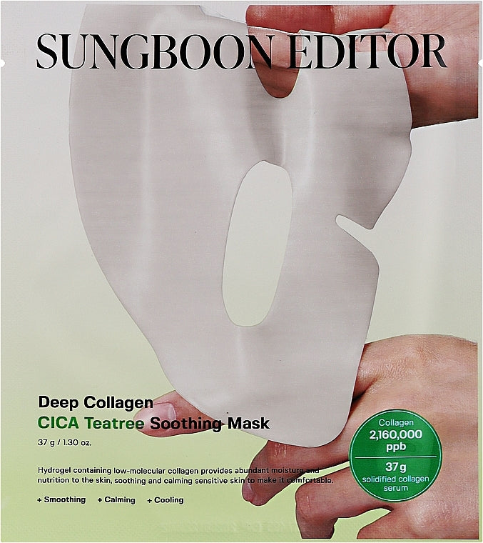Deep Collagen Cica Teatree Soothing Mask Sungboon Editor