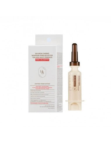 Salmon Caring Centella New Pair PDRN Booster 100,000 Shot Essence Heveblue