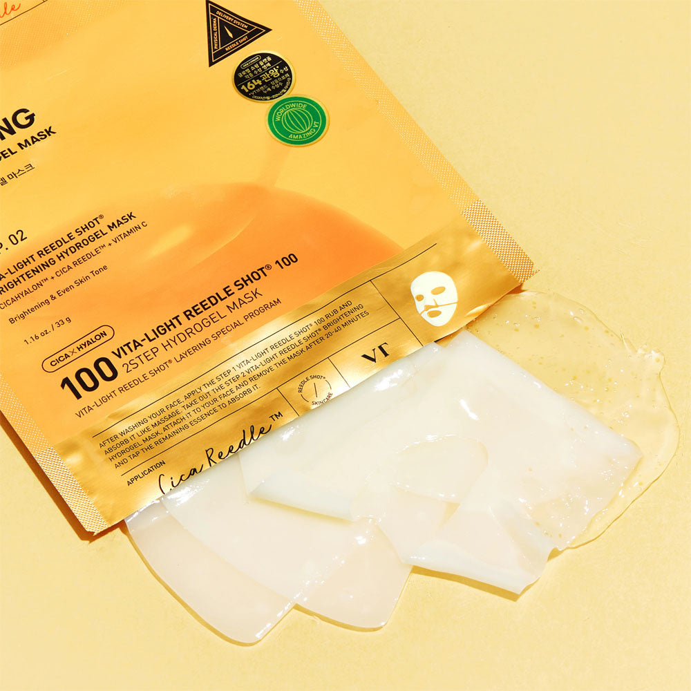 Vita-Light Reedle Shot 100 2-Step Hydrogel Mask VT Cosmetics