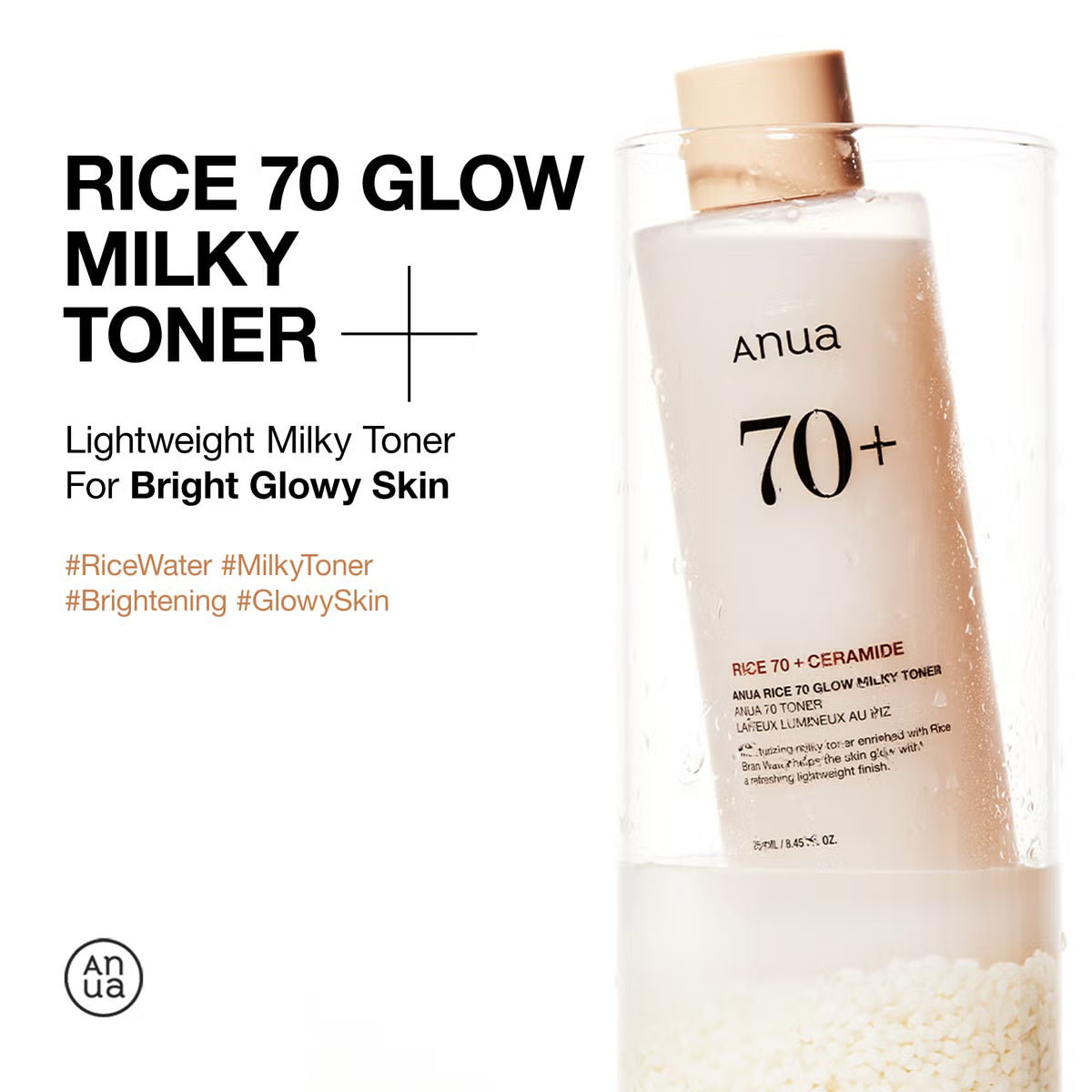 Rice 70 Glow Milky Toner Anua