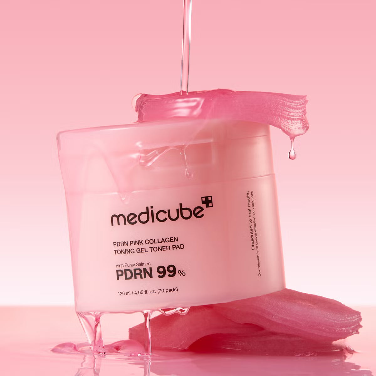 PDRN Pink Collagen Toning Gel Toner Pads Medicube