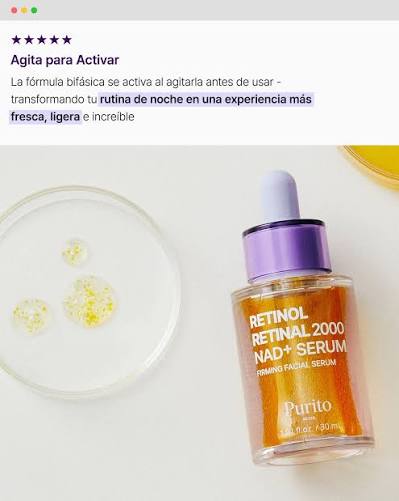 Retinol Retinal 2000 NAD+ Serum Purito