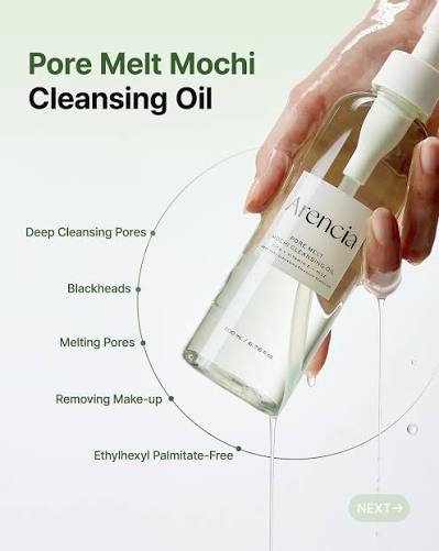 Pore Melt Mochi Cleansing Oil Arencia