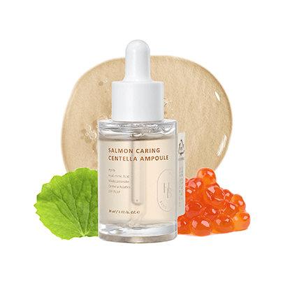 Salmon Caring Centella Ampoule Heveblue