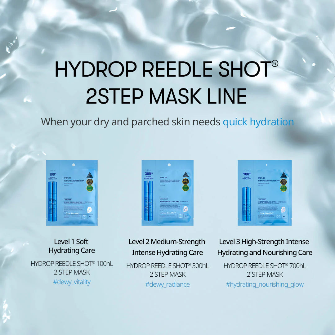 Hydrop Reedle Shot Hydrating 300hL 2-Step Mask VT Cosmetics